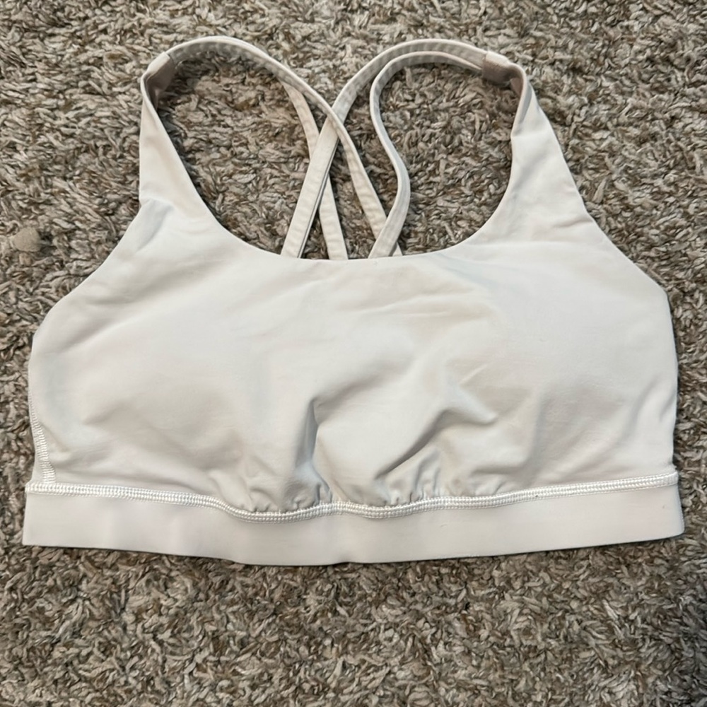 Lululemon Energy Bra. Size: 8. Color: White